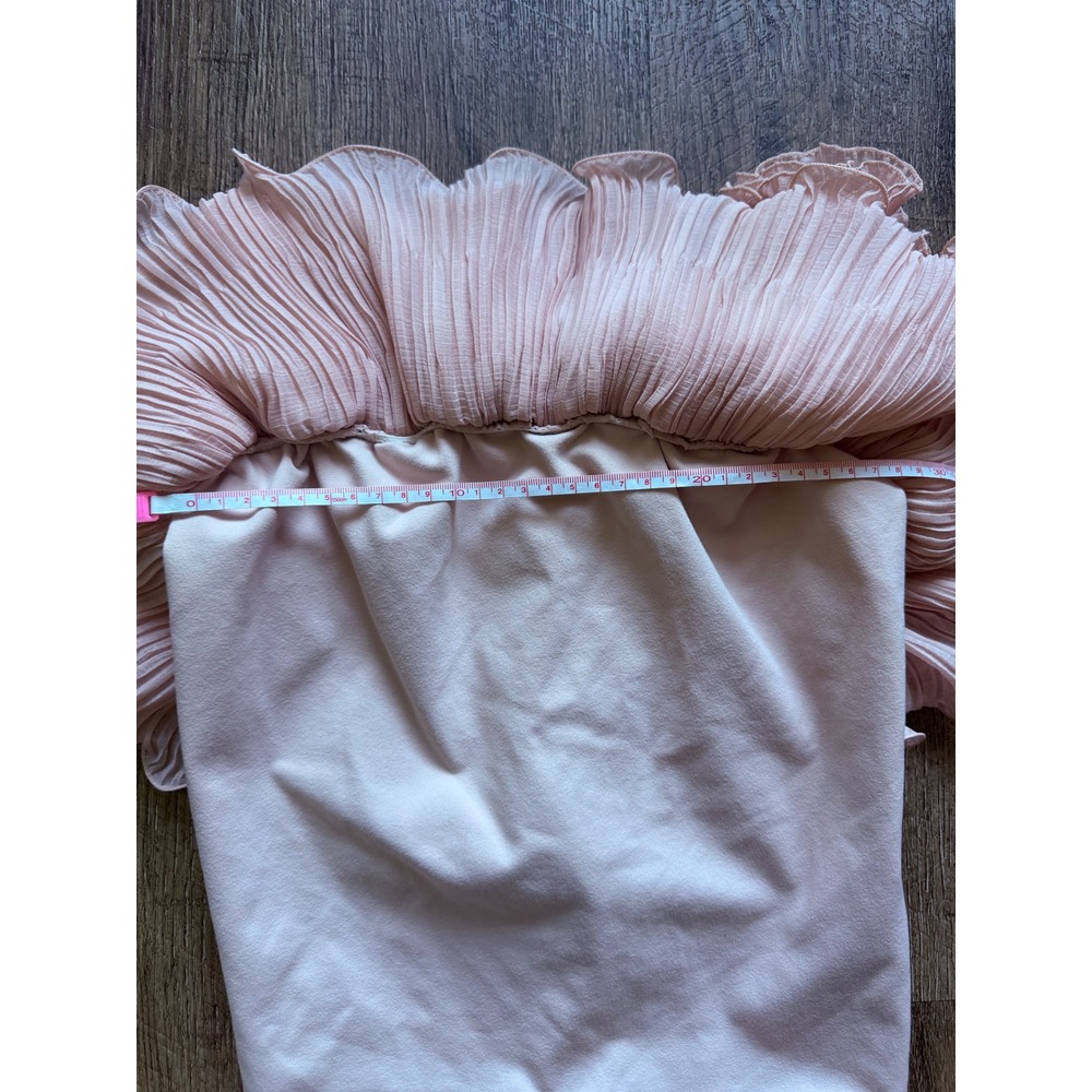 Free People Intimately Ruffle Bodysuit Pink Pleated Ruffle Size S - Picture 10 of 11